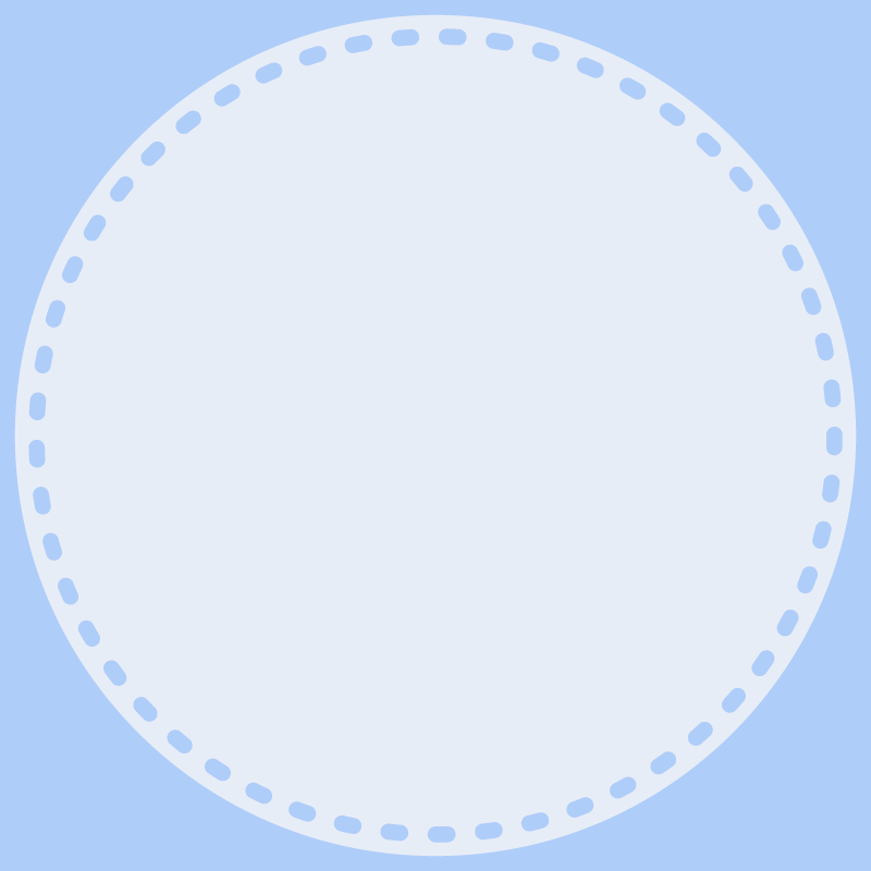 画像:丸い点線　SNSアイコン用の壁紙　青