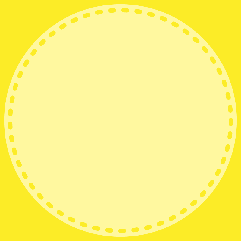 画像:丸い点線　SNSアイコン用の壁紙　黄色