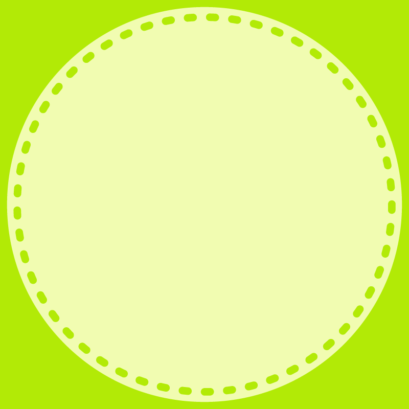 画像:丸い点線　SNSアイコン用の壁紙　緑