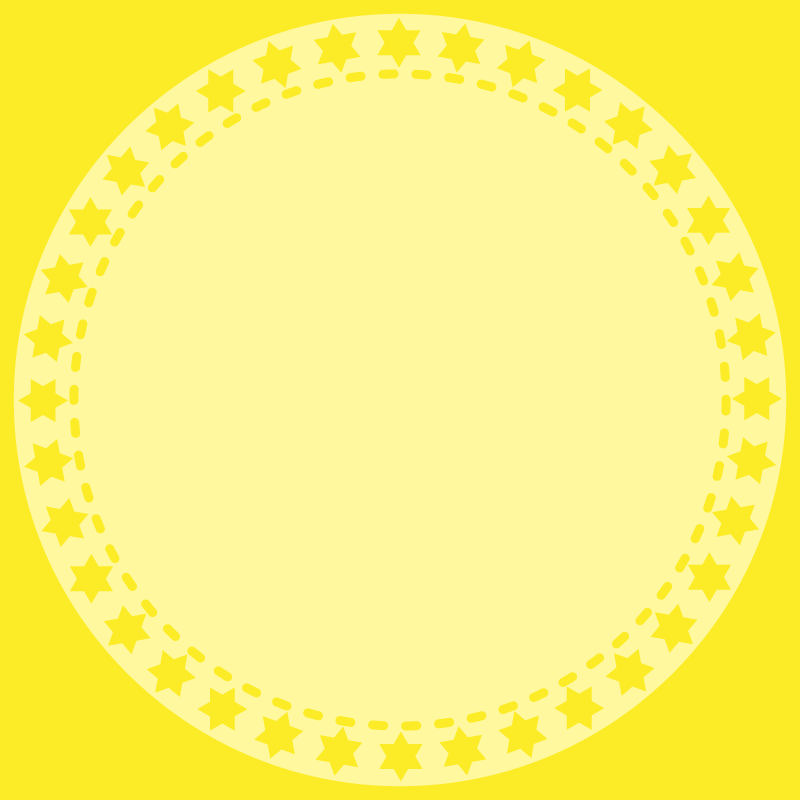 画像:丸いSNSアイコン用の壁紙　黄色